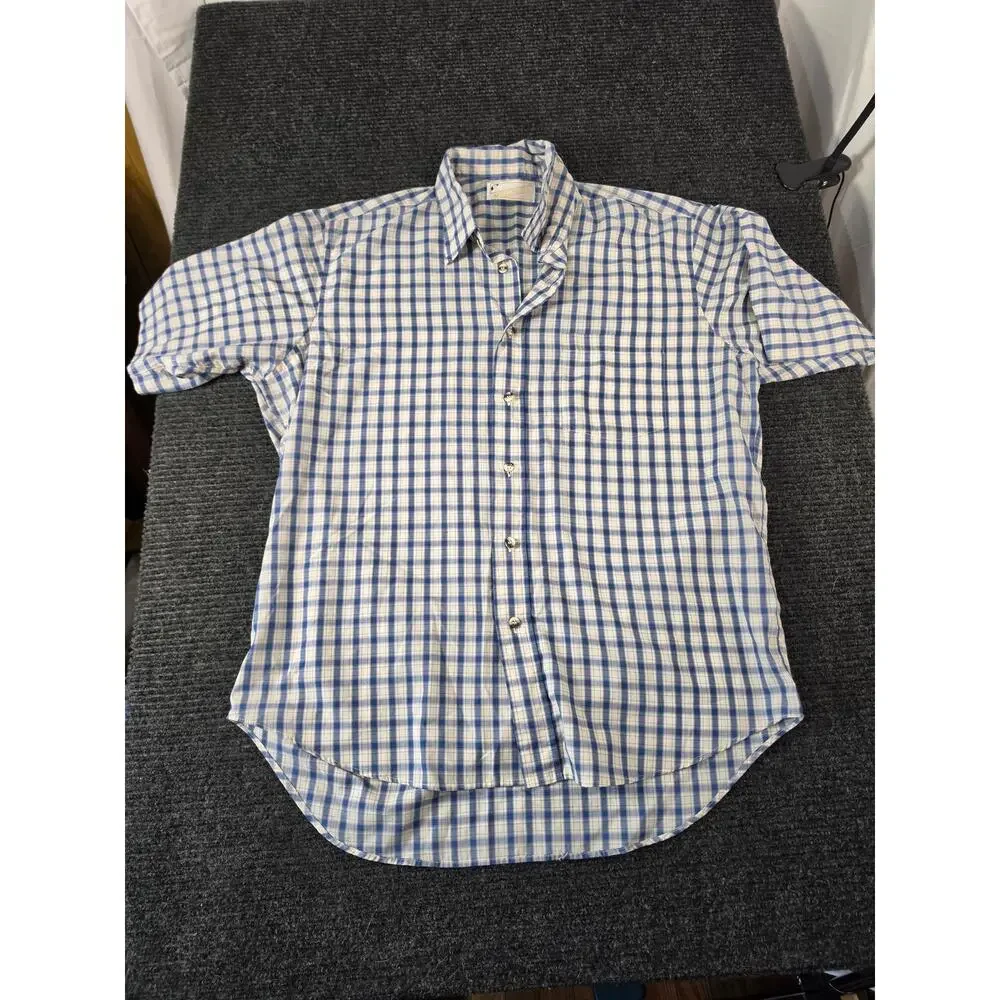 Vintage Arnold Palmer Plaid Button Down Shirt Large